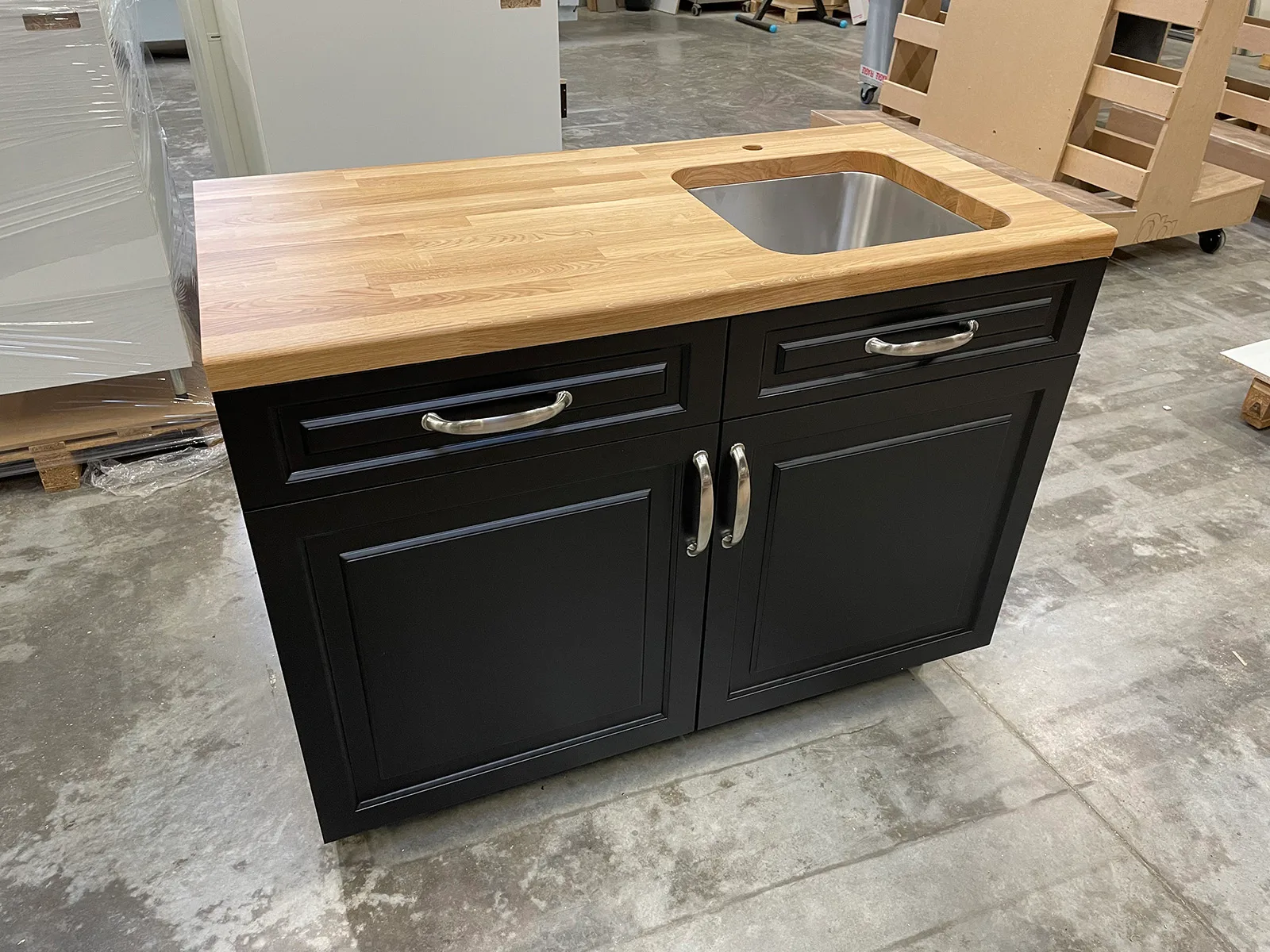 Mobilier de cuisine, réalisation MZ Bois et Compagnie